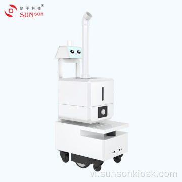 Nhà hàng Canteen Robot phun sương chống vi khuẩn